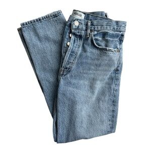 Agolde Light Blue Cropped Jeans